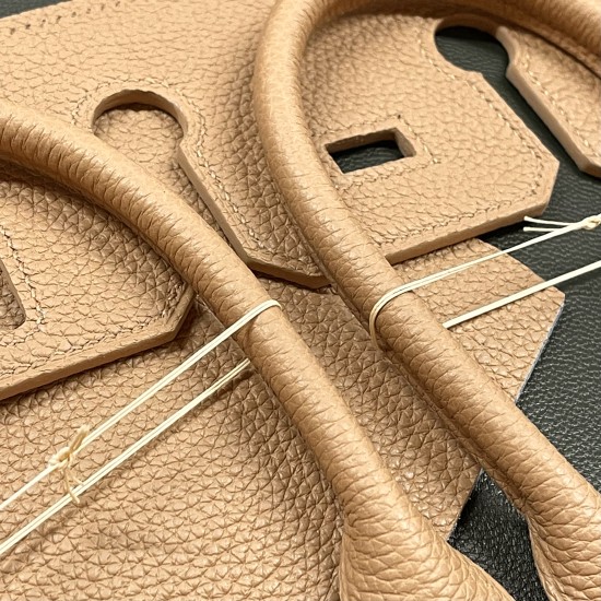 Size 25 in Chai Togo and Vert Anglais Goat Lining with Chai Stitching and Rose Gold Coloured Hardware Size 25 in Chai Togo and Vert Anglais Goat Lining with Chai Stitching and Rose Gold Coloured Hardware