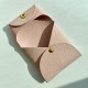 Bastia Style Double Sided Epsom Leather Coin Purse in Rose Sakura