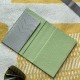 3CC Style Passport and Card Sleeve in Vert Criquet and Gris Mouette Epsom Calfskin