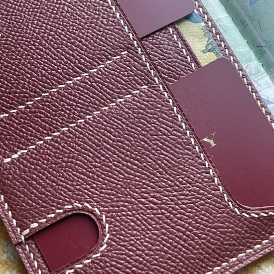 2CC Classic H Style Passport and Card Sleeve in Rouge H Epsom Calfskin 2CC Classic H Style Passport and Card Sleeve in Rouge H Epsom Calfskin