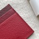 Handmade Slim 4 Card Card Holder in Rouge Casaque, Rouge Grenat & Rouge H Epsom and Matching Stitching