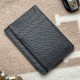 8CC Style Slim Card Holder in Black Epsom Calfskin and Black Stitching