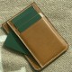 8CC Style Slim Card Holder in Barenia and Creme Stitching