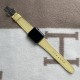 Jaune Poussin Goatskin Watch Strap with Yellow Stitching for all Apple Watches